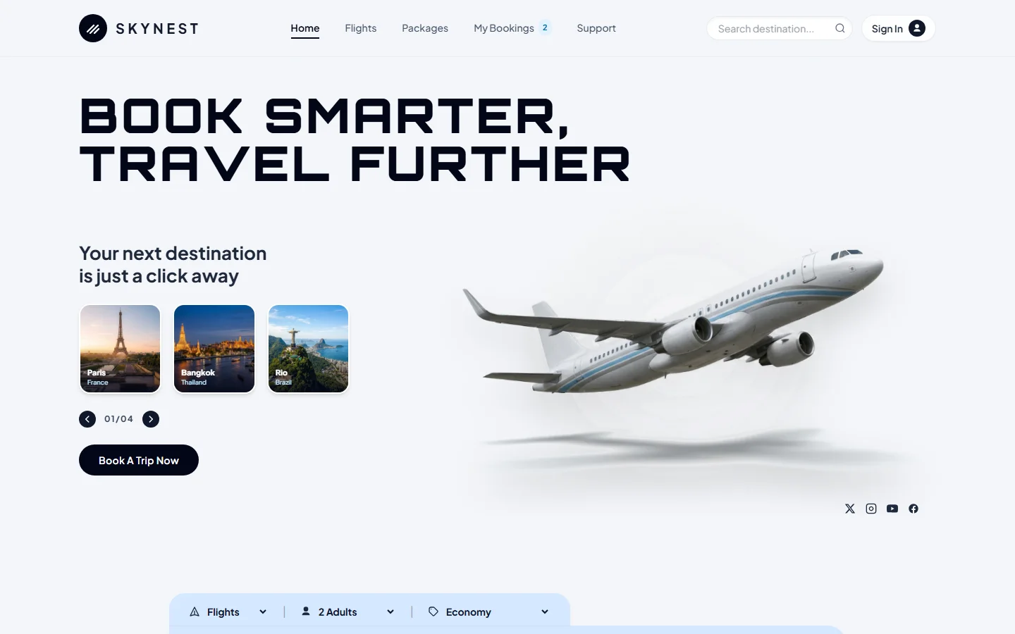 SkyNest Travel Booking